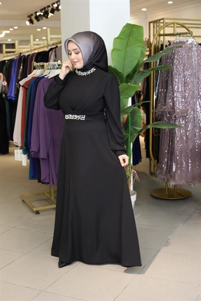 5104 KOD ELBİSE SİYAH