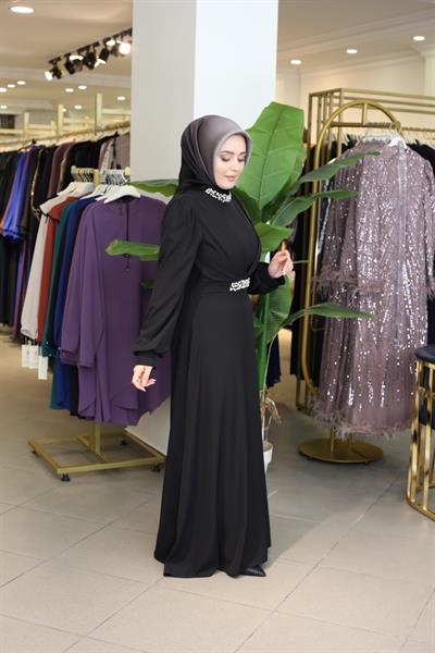 5104 KOD ELBİSE SİYAH