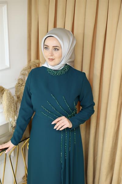 5106 KOD ELBİSE YEŞİL