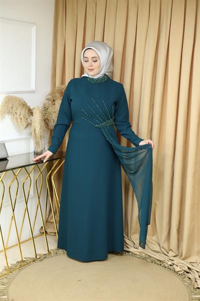 5106 KOD ELBİSE YEŞİL