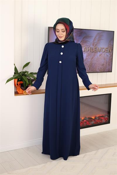 5107 فستان بثلاثة أزرار كود 5107