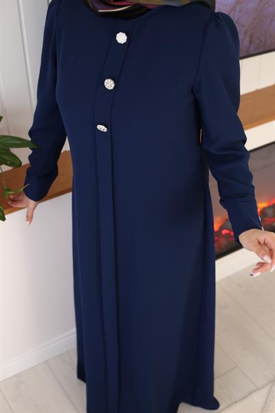 5107 فستان بثلاثة أزرار كود 5107