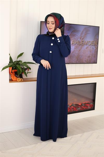 5107 فستان بثلاثة أزرار كود 5107