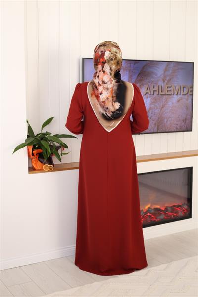 5107 فستان بثلاثة أزرار كود 5107