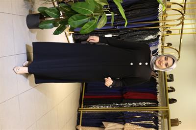 5107 فستان بثلاثة أزرار كود 5107