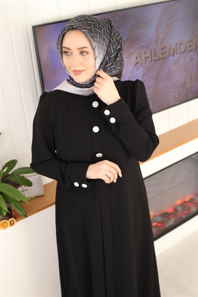 5107 فستان بثلاثة أزرار كود 5107