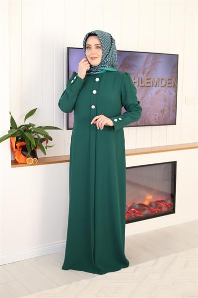 5107 فستان بثلاثة أزرار كود 5107