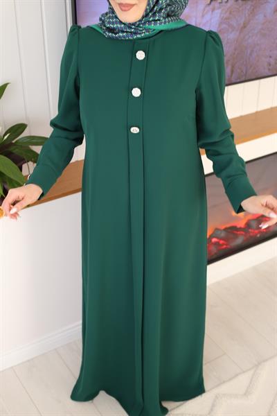 5107 فستان بثلاثة أزرار كود 5107