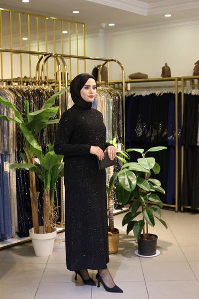 5111 CODE TROPFEN BLUMENSTICKEREI KLEID