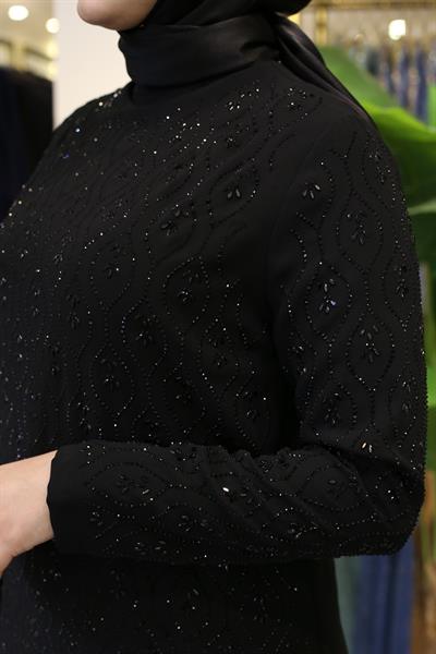 5111 CODE TROPFEN BLUMENSTICKEREI KLEID