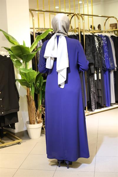 5120 كود فستان مطرز بالزهور 5120