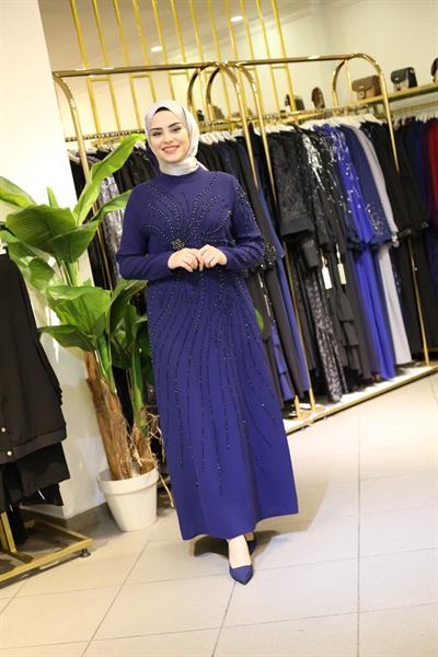 5120 كود فستان مطرز بالزهور 5120