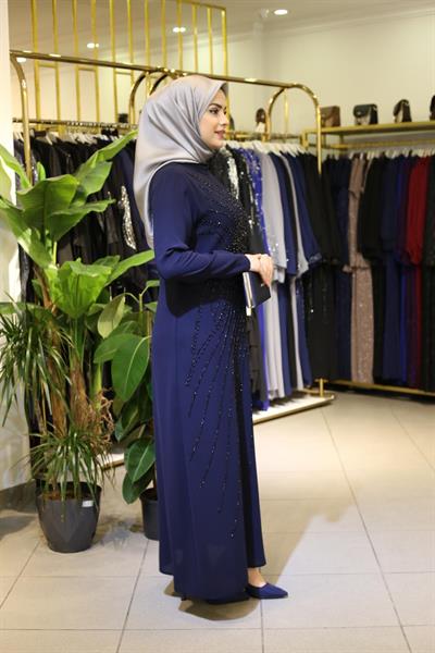 5120 كود فستان مطرز بالزهور 5120