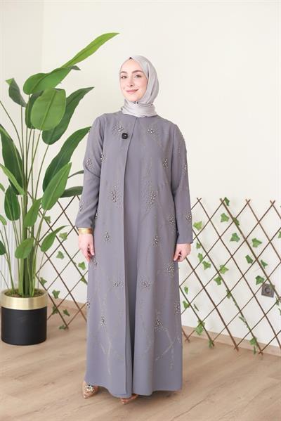 5125 فستان مطبوع باللؤلؤ كود 5125