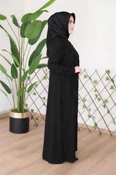 5125 فستان مطبوع باللؤلؤ كود 5125