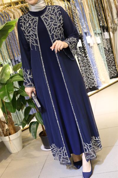 5127 CODE TAŞLI ABAYA TAKA