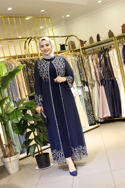 5127 CODE TAŞLI ABAYA TAKA