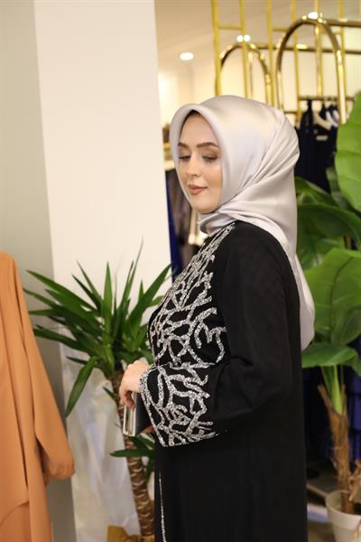 5127 CODE TAŞLI ABAYA TAKA
