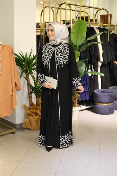 5127 CODE TAŞLI ABAYA TAKA