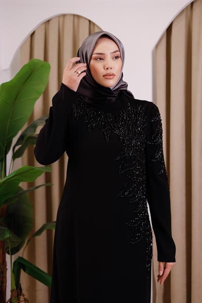 5135 CODE STONE EMBROIDERED EVENING DRESS