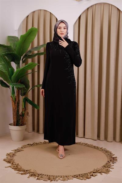 5135 CODE STONE EMBROIDERED EVENING DRESS