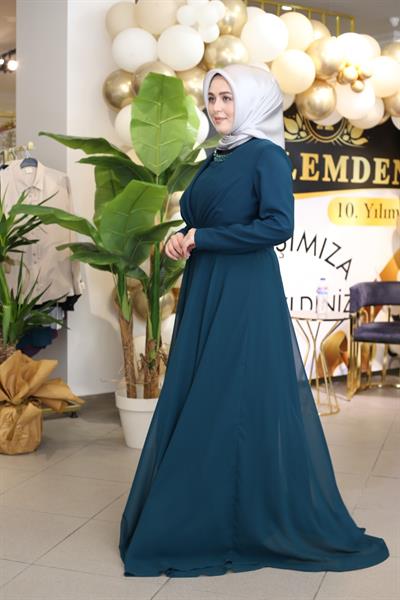 5136 KOD ELBİSE YEŞİL