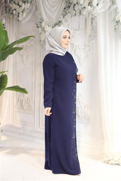 5180 CODE DOPPELBLUMENBESTICKTES KLEID