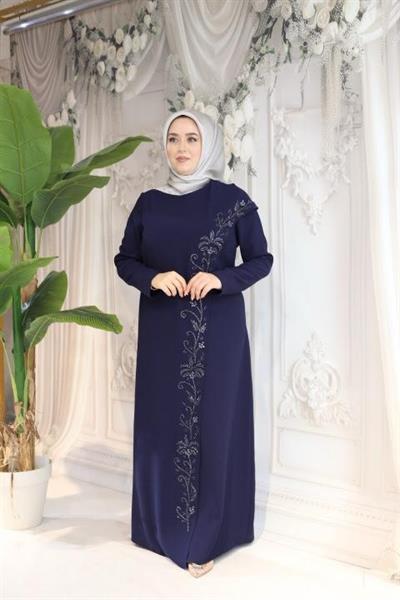 5180 CODE DOPPELBLUMENBESTICKTES KLEID