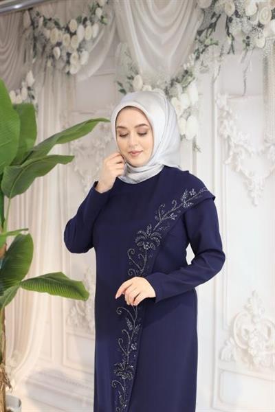 5180 CODE DOPPELBLUMENBESTICKTES KLEID