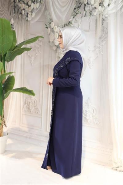 5180 CODE DOPPELBLUMENBESTICKTES KLEID