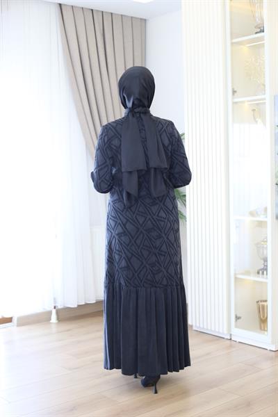 5187 CODE ROBE À GODETS À MOTIFS PERSONNALISÉS