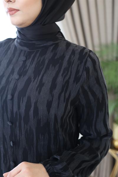 5187 CODE ROBE À GODETS À MOTIFS PERSONNALISÉS