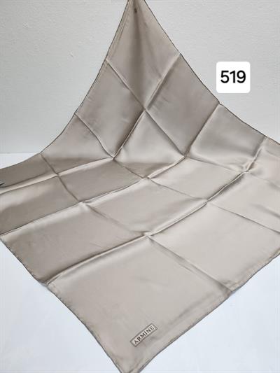 519 CODE SOLID COLOR ARMINE PURE SILK SCARF