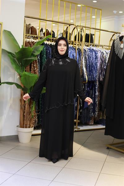 5194 فستان قطن كود كود مفصل بالحجارة