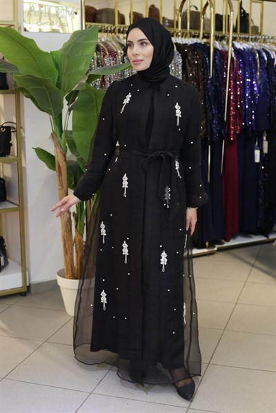5210 KOD DALYA TAŞLI ABAYA TAKIM