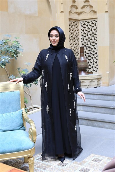 5210 KOD DALYA TAŞLI ABAYA TAKIM