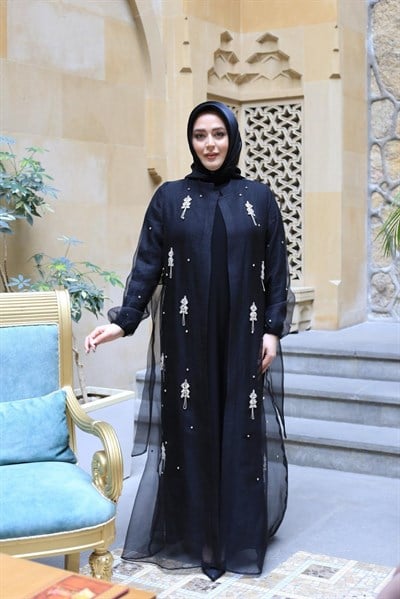 5210 KOD DALYA TAŞLI ABAYA TAKIM
