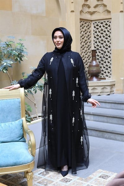 5210 KOD DALYA TAŞLI ABAYA TAKIM