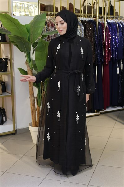 5210 KOD DALYA TAŞLI ABAYA TAKIM