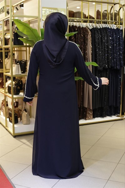 5211 KOD YAKA KOL TAŞLI ABAYA TAKIM