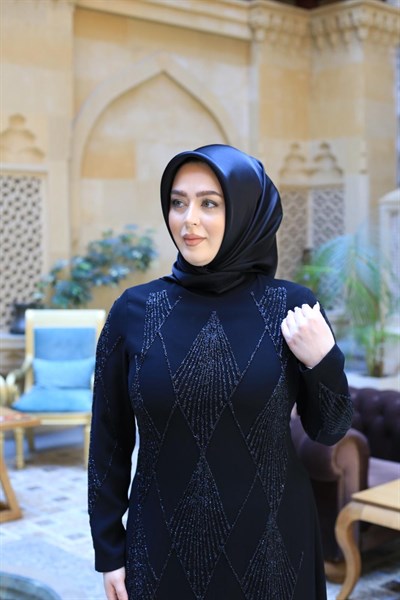 5230 KOD TAŞ İŞLEMELİ ELBİSE