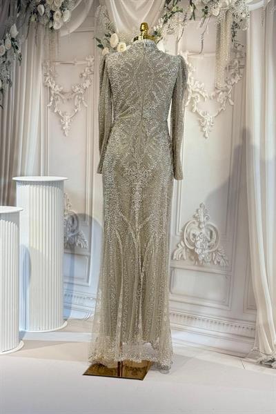 530 CODE FULL STONES EVENING DRESS