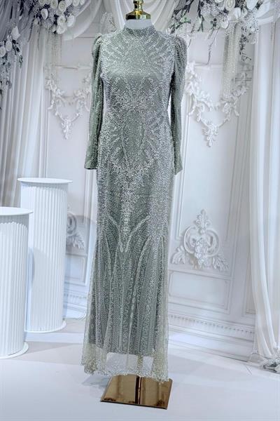 530 CODE FULL STONES EVENING DRESS