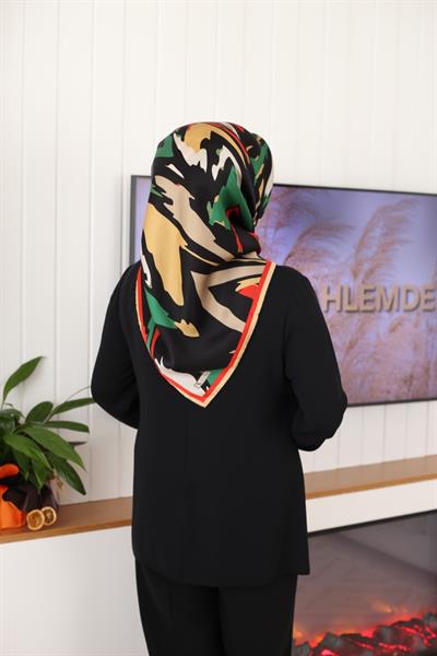 5333 KOD TAŞ İŞLEMELİ KISA GÖMLEK SİYAH