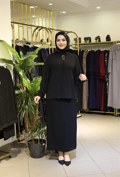 5344 CODE BRONZE DETAILED SHORT SHIRT