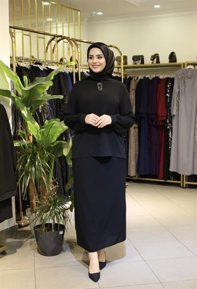 5344 CODE BRONZE DETAILED SHORT SHIRT