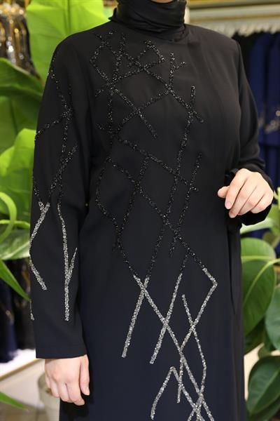 5407 KOD TAŞLI BAKLAVA DESEN FERACE