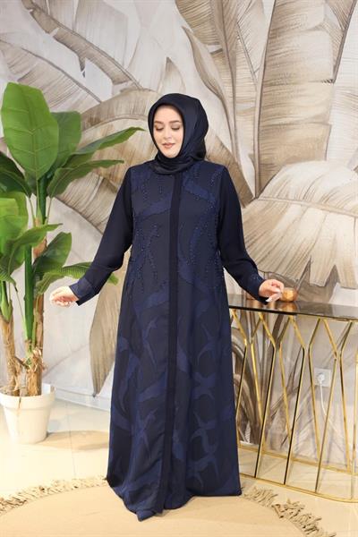 5414 CODE LEOPARD STONE EMBROIDERED ABAYA