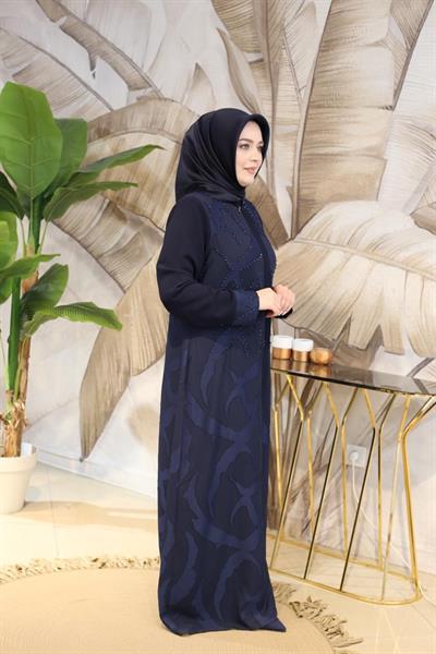 5414 CODE LEOPARD STONE EMBROIDERED ABAYA