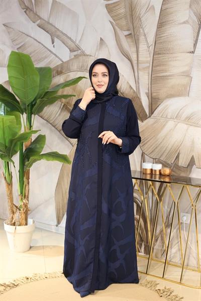 5414 CODE LEOPARD STONE EMBROIDERED ABAYA